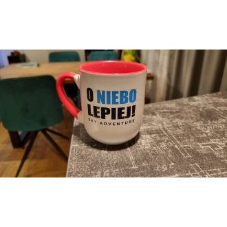 Kubek kawowy O NIEBO LEPIEJ!